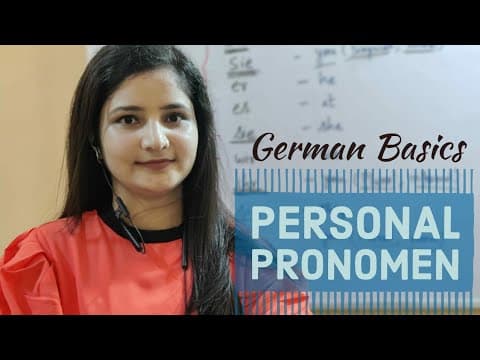 Personal Pronomen | German Basics