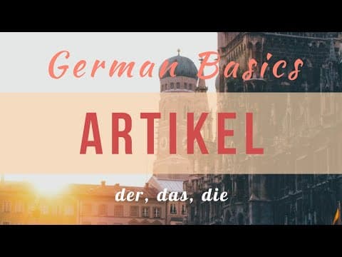 German Articles